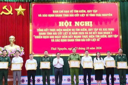 Thái Nguyên khen thưởng tập thể, cá nhân có thành tích trong 'Chiến dịch 500 ngày đêm'
