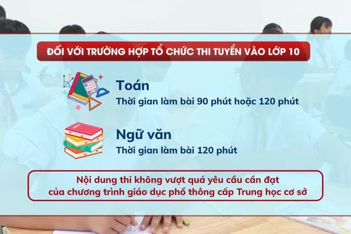 [Video] Dự kiến thi tuyển vào lớp 10 chỉ còn hai môn Toán và Ngữ văn