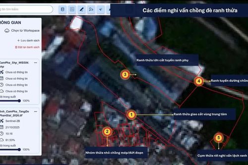 Ứng dụng công nghệ viễn thám và GeoAI: Đột phá làm sạch cơ sở dữ liệu đất đai