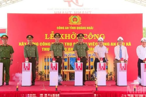 Quảng Ngãi khởi công xây dựng trụ sở làm việc Công an cấp xã