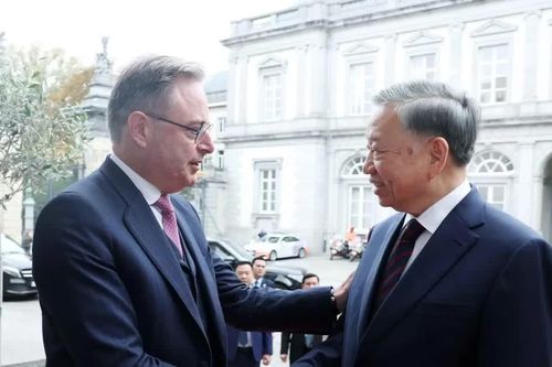 Lễ đón Tổng Bí thư, Chủ tịch nước Tô Lâm thăm chính thức Vương quốc Bỉ