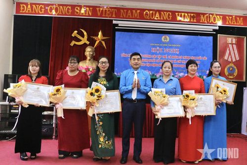 Điện Biên: Khen thưởng hơn 10 tập thể và cá nhân có thành tích tiêu biểu trong công tác công đoàn