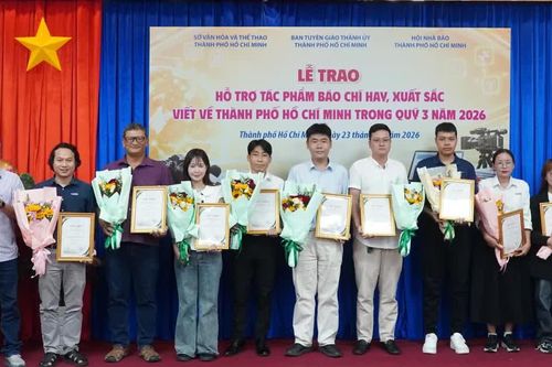 Báo SGGP có 6 tác phẩm được nhận thư khen quý 3-2026