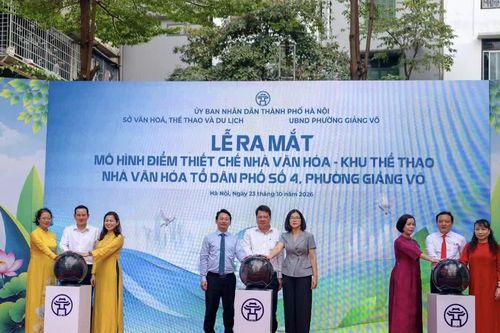 Hà Nội: Phường Giảng Võ thí điểm mô hình thiết chế văn hóa tổ dân phố