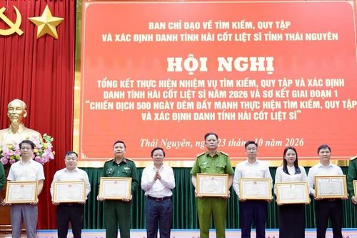Thái Nguyên hoàn thành lấy mẫu 941 mộ liệt sĩ, vượt tiến độ 110 ngày