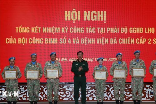 Đội Công binh số 4 và Bệnh viện dã chiến cấp 2 số 7 hoàn thành xuất sắc sứ mệnh gìn giữ hòa bình