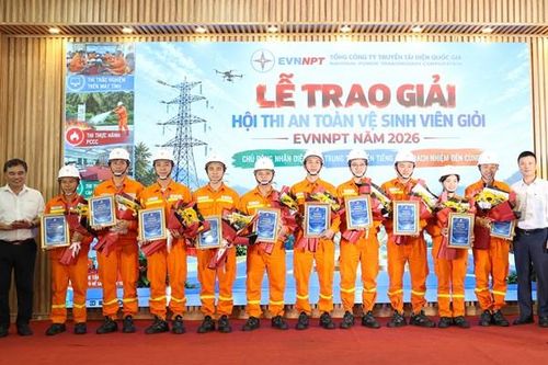 Vinh danh 40 an toàn vệ sinh viên giỏi cấp Tổng công ty Truyền tải điện Quốc gia năm 2026