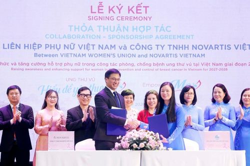 Hội LHPN Việt Nam và Novartis Việt Nam chung tay bảo vệ phụ nữ trước ung thư vú