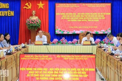 Long Xuyên báo cáo kết quả vận hành chính quyền hai cấp, ứng phó biến đổi khí hậu