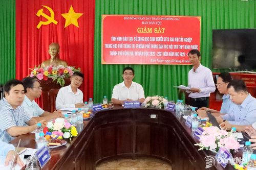 Ban Dân tộc HĐND thành phố Đồng Nai giám sát công tác đào tạo, sử dụng học sinh dân tộc thiểu số sau tốt nghiệp THPT