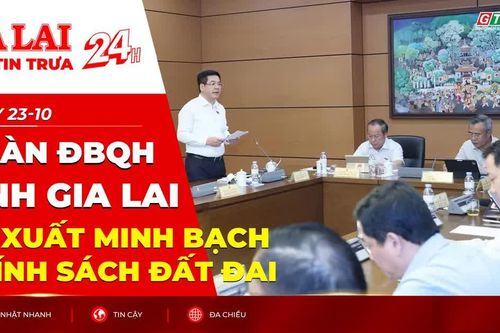Điểm tin trưa: Đoàn ĐBQH tỉnh Gia Lai đề xuất minh bạch chính sách đất đai