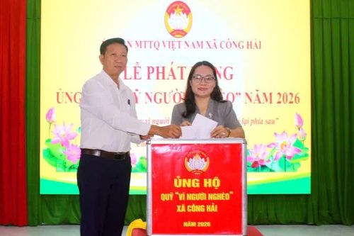 Xã Công Hải phát động ủng hộ Quỹ “Vì người nghèo” năm 2026