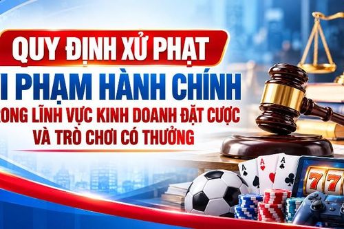 Quy định xử phạt vi phạm hành chính trong lĩnh vực kinh doanh đặt cược và trò chơi có thưởng