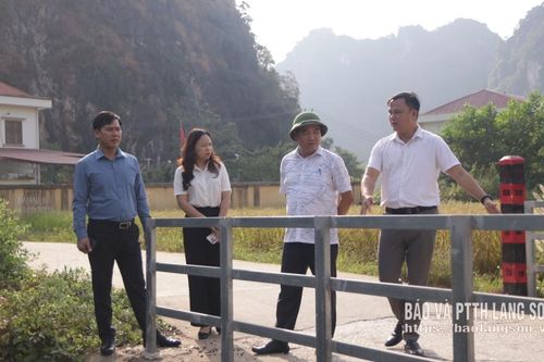 Ban Văn hóa - Xã hội HĐND tỉnh khảo sát tại xã Thiện Tân, Hữu Lũng