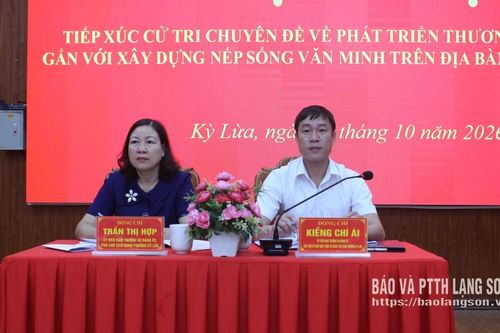 HĐND phường Kỳ Lừa: Tiếp xúc cử tri chuyên đề về phát triển thương mại, dịch vụ