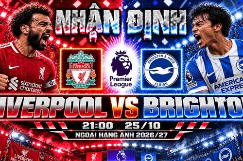 Nhận định bóng đá Liverpool vs Brighton: Isak đối đầu hàng công 23 bàn của Chim mòng biển