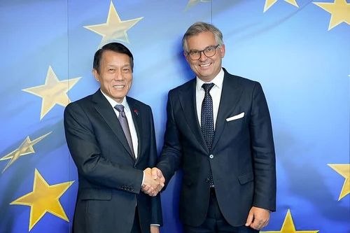 Bộ trưởng Lương Tam Quang gặp Cao ủy châu Âu về Nội vụ và Di cư Magnus Brunner