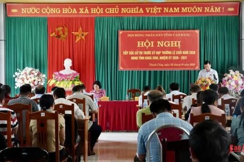 Tổ đại biểu số 16 HĐND tỉnh tiếp xúc cử tri xã Thành Công và Phan Thanh