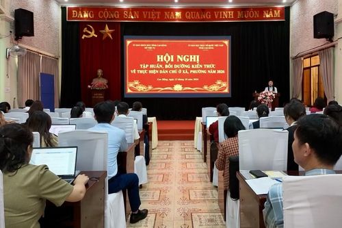 Sở Nội vụ tập huấn, bồi dưỡng kiến thức về thực hiện dân chủ ở cơ sở