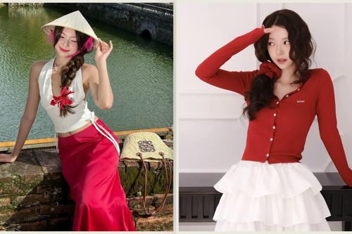Mách bạn bí kíp phối đồ màu đỏ - trắng nổi bật, không lo lỗi mốt