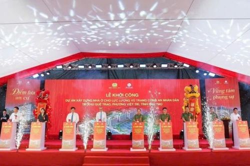 Phú Thọ: Khởi công dự án nhà ở gần 1.700 tỷ đồng cho lực lượng Công an nhân dân