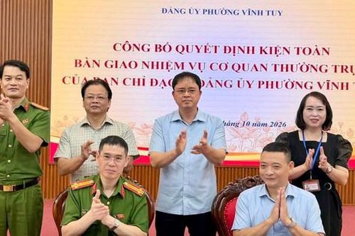 Đảng ủy phường Vĩnh Tuy kiện toàn Ban Chỉ đạo 57, đẩy mạnh chuyển đổi số