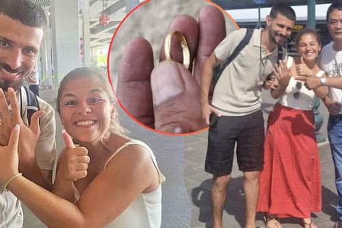 Vượt hơn 1.000 km trả nhẫn cưới cho đôi khách Tây làm rơi dưới biển Đà Nẵng