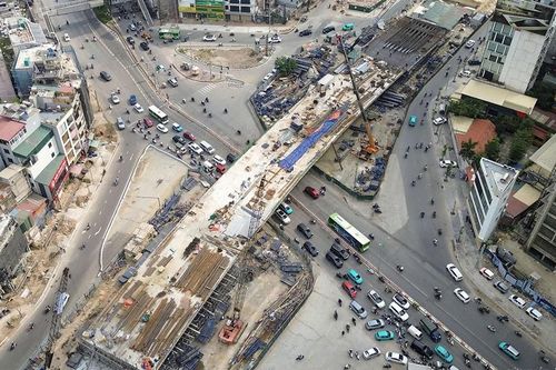Hai cầu vượt Vành đai 1 tăng tốc thi công, hướng tới hoàn thành cuối năm 2026