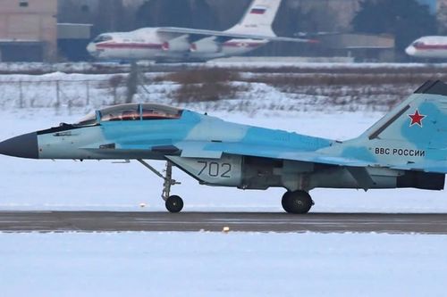 Tiêm kích MiG-35 Nga lộ diện trong nhiệm vụ ngăn chặn tấn UAV tầm xa của Ukraine