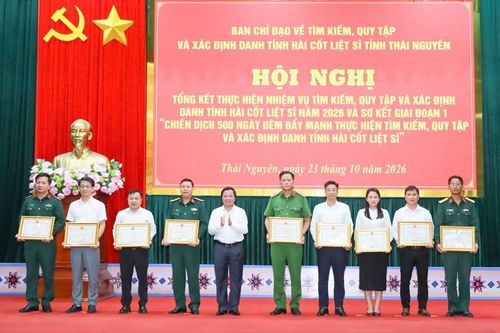 Thái Nguyên khen thưởng 35 tập thể, cá nhân trong chiến dịch tìm kiếm hài cốt liệt sĩ