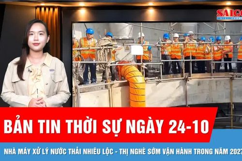 Bản tin thời sự ngày 24-10: Tham quan nhà máy xử lý nước thải lớn nhất TPHCM