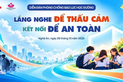 Diễn đàn phòng chống bạo lực học đường: 'Lắng nghe để thấu cảm – Kết nối để an toàn'