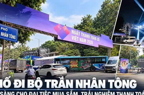 Bắt đầu 'đại tiệc' mua sắm, thanh toán số lớn nhất phố Trần Nhân Tông - Hà Nội