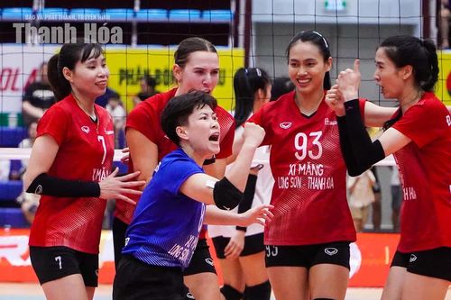 Đội bóng chuyền nữ Xi măng Long Sơn Thanh Hóa trụ hạng thành công