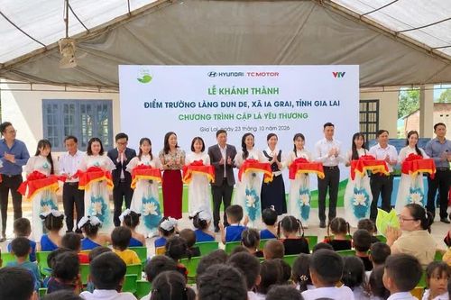 Khánh thành điểm trường Mầm non làng Dun De với kinh phí tài trợ 1,15 tỷ đồng