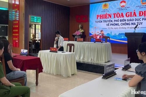 Tuyên truyền phòng, chống ma túy qua phiên tòa giả định