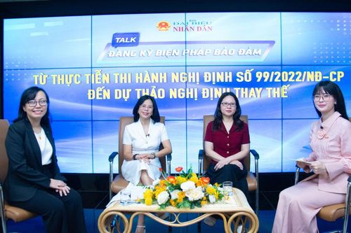 Talkshow 'Đăng ký biện pháp bảo đảm: Từ thực tiễn thi hành Nghị định 99/2022/NĐ-CP đến dự thảo Nghị định thay thế'