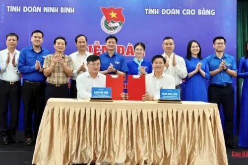 Kết nối nguồn lực, hợp tác phát triển giữa thanh niên tỉnh Ninh Bình và Cao Bằng