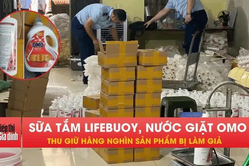 Hà Nội phát hiện kho hàng nghi giả OMO, Lifebuoy gần 600 triệu