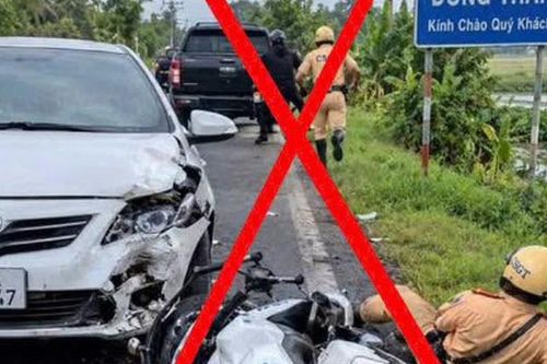 Thông tin vụ tai nạn khi bị CSGT truy đuổi ở Đồng Tháp là sai sự thật