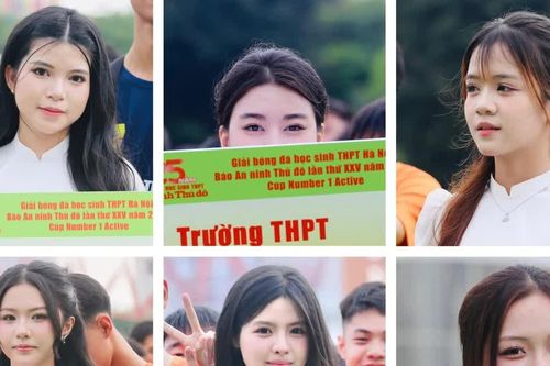 Ngắm nữ sinh Hà thành khoe sắc trong ngày hội bóng đá An ninh Thủ đô 2026