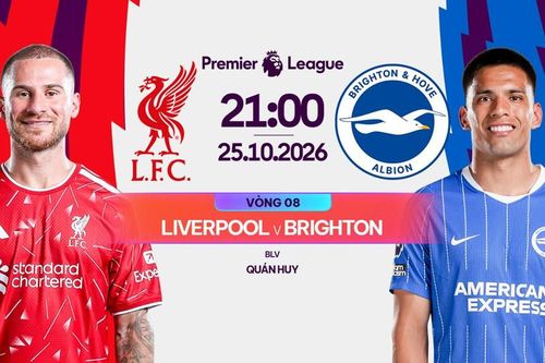 Nhận định trận đấu Liverpool vs Brighton, 21h00 ngày 25.10: Anfield chưa mở hội