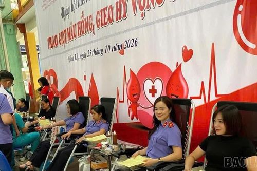 Hơn 400 người tình nguyện hiến máu đợt 2 năm 2026