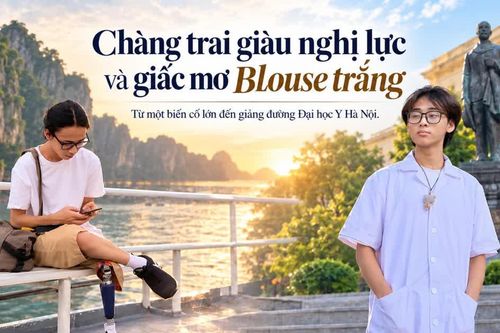 Chàng trai giàu nghị lực và giấc mơ blouse trắng