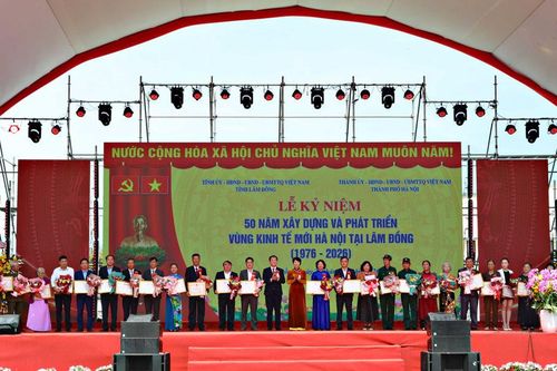 Lễ Kỷ niệm 50 năm xây dựng và phát triển Vùng kinh tế mới Hà Nội tại Lâm Đồng (1976 - 2026)