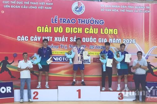 Bế mạc Giải vô địch cầu lông các cây vợt xuất sắc quốc gia năm 2026