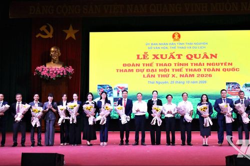 Thái Nguyên xuất quân tham dự Đại hội Thể thao toàn quốc lần thứ X