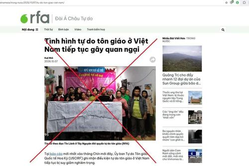 Lại đánh tráo bản chất, quy kết sai trái về tự do tôn giáo