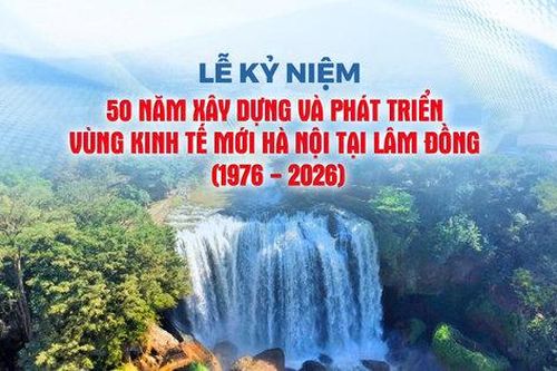 [Trực tiếp] Lễ kỷ niệm '50 năm xây dựng và phát triển Vùng kinh tế mới Hà Nội tại Lâm Đồng'