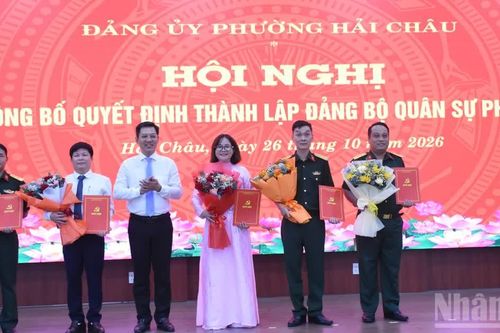 Đà Nẵng công bố thành lập Đảng bộ Quân sự phường Hải Châu